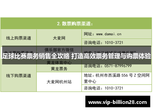 足球比赛票务销售全攻略 打造高效票务管理与购票体验 足球比赛票务销售全攻略 打造高效票务管理与购票体验